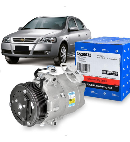 Compressor Ar Gm Astra 1.8 2.0 2004 2005 2006 2007 Delphi