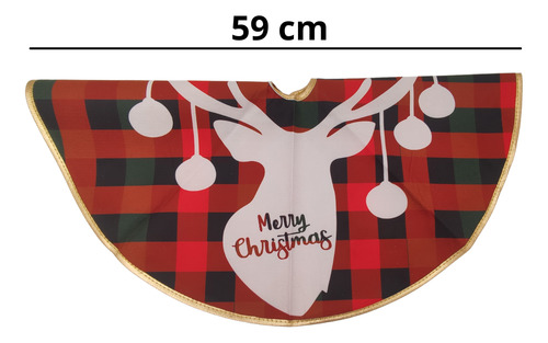Pie De Árbol Navideño 55cm Circular Decoración