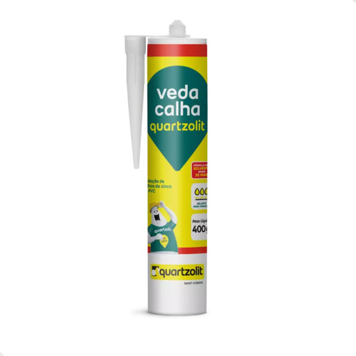 Veda Calha Cinza 400gr Quartzolit