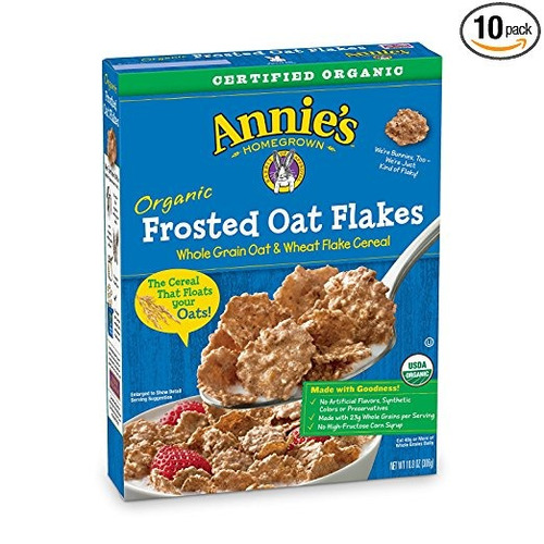 Cereal De Annie Orgánica, Helados Copos De Avena, Cereales D