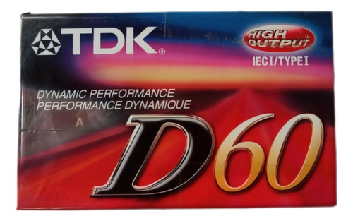 Cassette Tdk D60 60 Minutos Original 