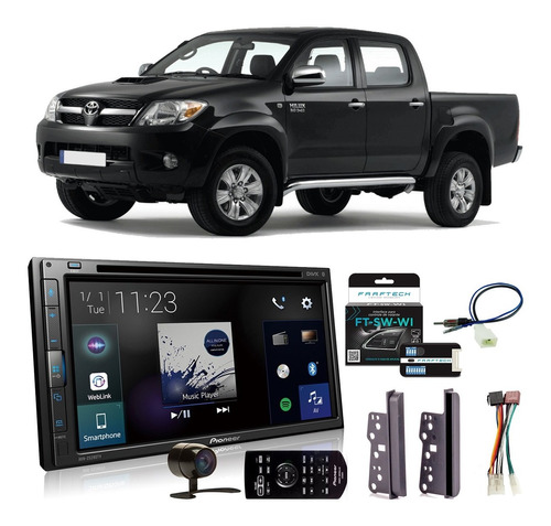 Dvd Pioneer Hilux 2005 A 2012 Avh-z5280tv 7 Pol 2din Bt Usb