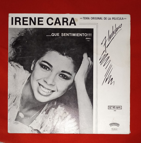 Irene Cara Flashdance Theme / Acetato Disco Vinil 45 Single