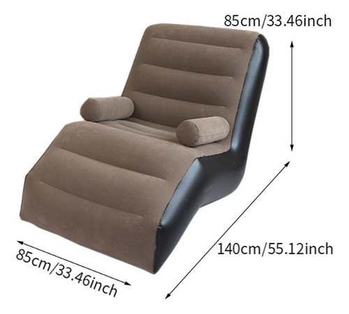 Sofá Inflable Para Silla, Sofá Perezoso Plegable Con