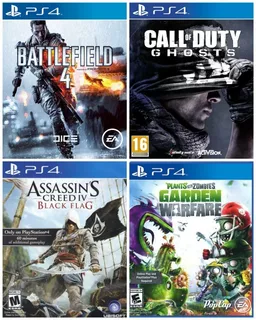 Battlefield 4 + Call Of Duty Ghost + Extra Juego Digital Ps4