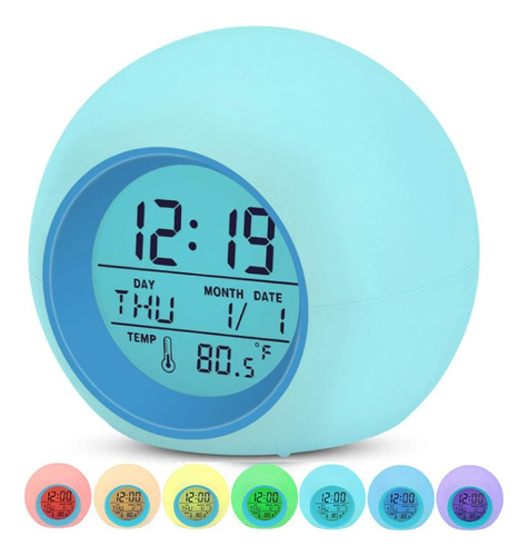 Reloj Despertador Digital Reloj Infantil Con Luz Nocturna