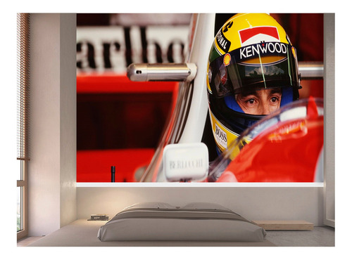 Papel De Parede Carro F1 Mclaren Mp 4/4 Senna 4m² Cxr133