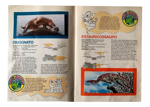 Álbum Dinossauros ( editora Abril 2016) + kit Album + 40 pacotinho