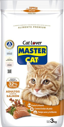 Imagen 1 de 1 de Master Cat Alimento Gato Adulto Salmon 3 Kg