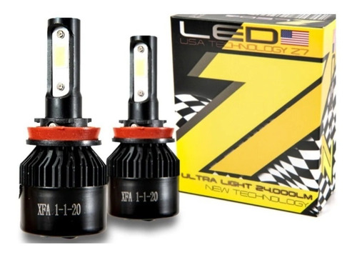 Imagen 3 de 7 de Kit Cree Led Z7 48.000lms H1 H3 H4 H7 H11 Hb4 9006 Chip Usa
