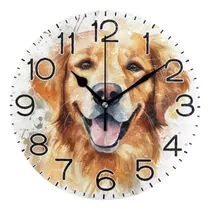 Comprar Golden Retriever Reloj De Pared Para Perros Baterías Que Fun