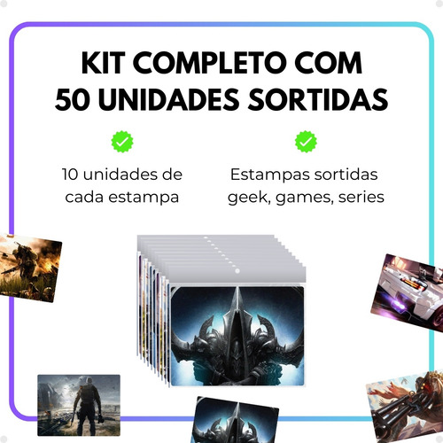 Mousepad Atacado / Revenda Cx Fechada Com 50 Peças
