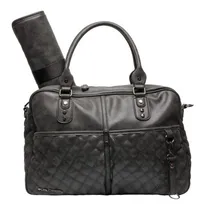 Comprar Bolsos Maternales Cambiador Y Ganchos Negro Bebés Ecocuero