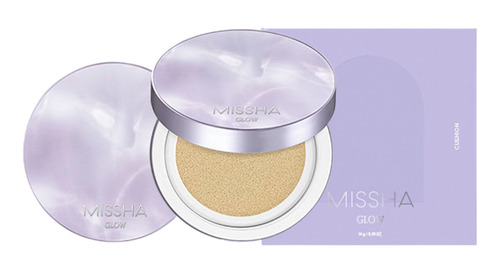 Base de maquiagem em creme Missha Missha Glow Layering Fit Cushion Missha Glow Layering Fit Cushion Missha Glow Layering Fit Cushion tom 17 - 14g