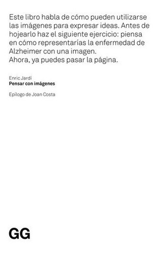 Pensar con imágenes, de Jardí, Enric. Editorial Gustavo Gili, tapa blanda, edición 1 en español, 2012