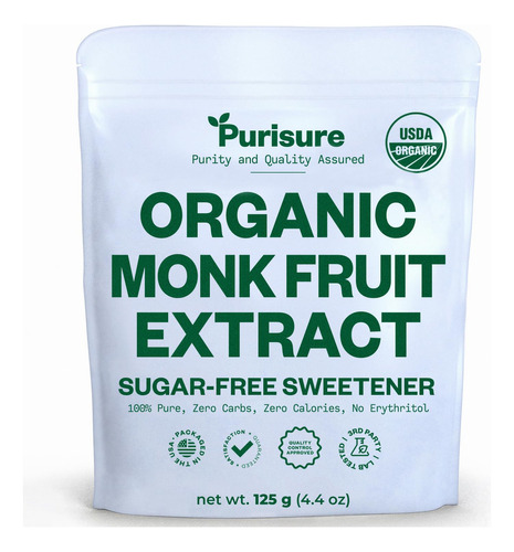 Extracto Fruta De Monje Organico 100% Puro Purisure 125 Gr