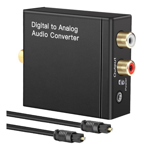 Convertidor Audio Digital Toslink Optico Coaxial A Rca Nuevo