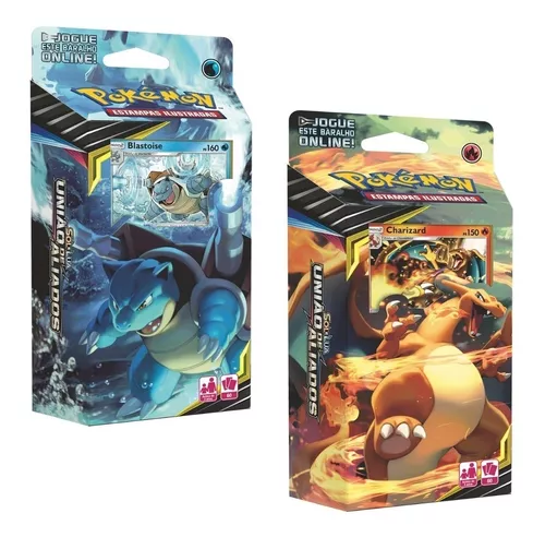 Starter Deck Chama Implacável - Pokémon TCG Sol e Lua 9: União de Aliados -  Deck&Box