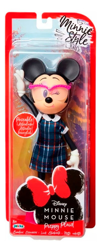 Muñeca Minnie Mouse Style Disney Preppy Plaid