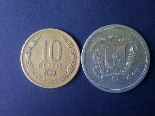 Moneda República Dominicana 25 Centavos Níquel 1967 (c15)
