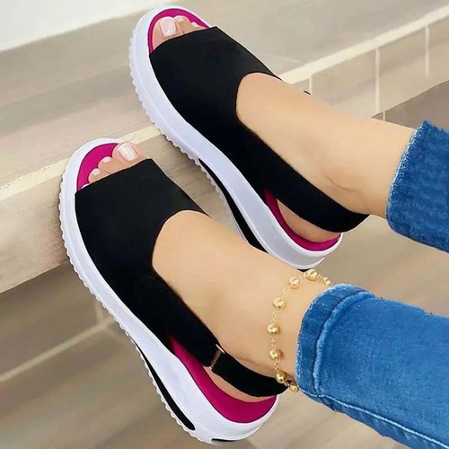 Sandalia P Para Verano, Nuevo Estilo Casual, Moda, Boca De P