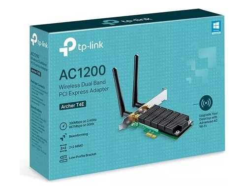 Placa De Rede Pci-e Ac1200 Archer T4e V1  Sem Fio Tp-link 