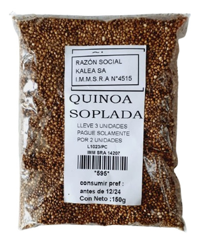 Quinoa Soplada 150 G  Lleve 3 Pague Solo 2