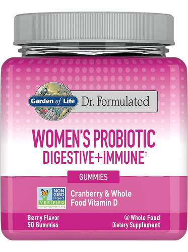 Probioticos Digestivos Para Mujer Garden Of Life 50 Gomitas