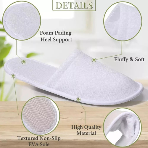 12 Pares Desechables Para Invitado Viaje Hotel Personalizar