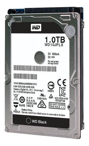 interno Western Digital WD Black WD10JPLX 1TB