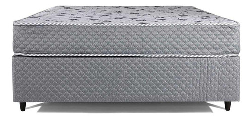 Cama Box De Casal Herval Ortopedic, Espuma Alto Suporte Cor Cinza