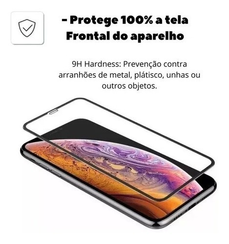 Película De Vidro Temperado 3d 9d P/ iPhone XR 11 12 13 14