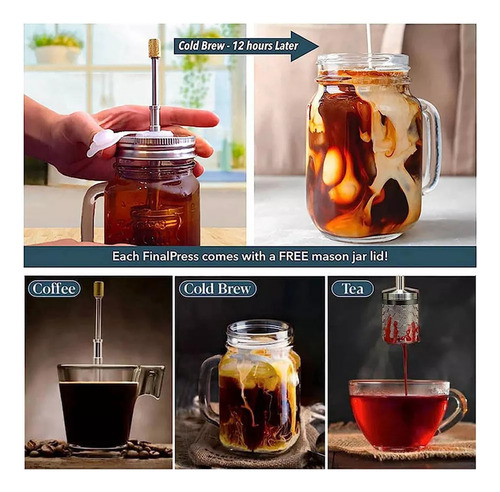 2 Filtros Portátiles Reutilizables Para Café Y Té