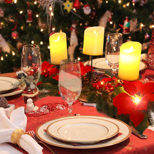 Candeladores De Navidad Diyasy Para Centros De Mesa, Decorac