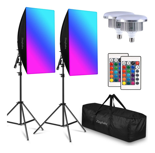 Paquete De 2 Kits De Iluminacin Led De 150 W, Caja De Luz Zi