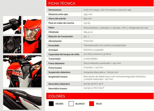 Imagen 23 de 25 de Honda Xr 190 Nuevo Modelo