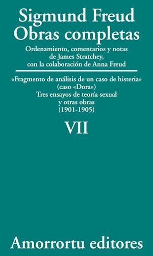 Obras Completas Vii. Sigmund, Freud. Español. Amorrortu