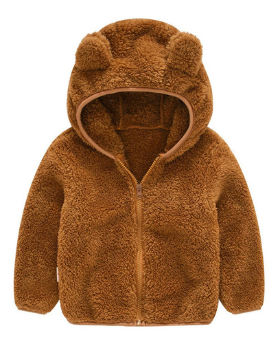Jaqueta Infantil Menina Urso Inverno Fleece Plush Inverno