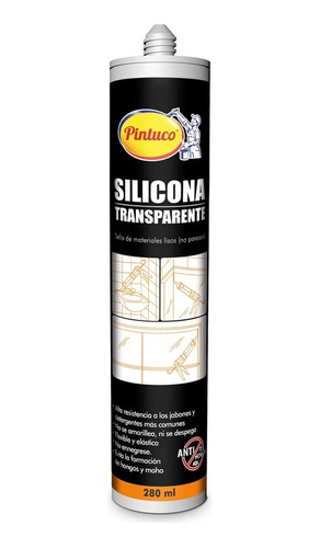 Pintuco Silicona Transparente 3119 280 Ml