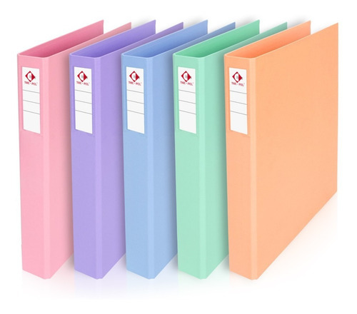 Imagen 1 de 4 de Carpeta Pvc Pastel Color A4 2x40mm The Pel Color Naranja