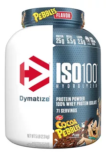 Dymatize Iso 100 Hydrolyzed Pebbles Proteina Hidrolizada Aislada 5 Lb Cocoa Pebbles
