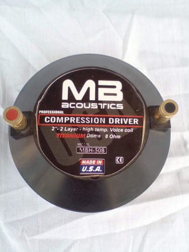 Imagen 1 de 5 de Driver De 1 Pulgada Mb Acoustics Compression  