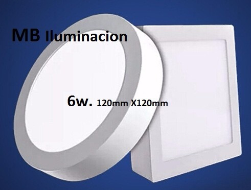 Imagen 6 de 10 de Pack X 8 Plafon Panel Led Cuadrado Exterior 18w Calido/ Frio