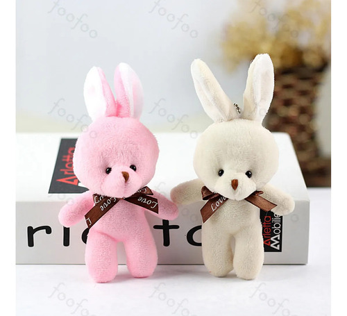 10 Llaveros De Moda Ositos Conejo Peluche Manualidade Foofoo Albaricoque