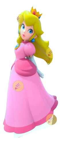 Princesa Peach Figura Para Decoracion De Coroplast 80 Cm