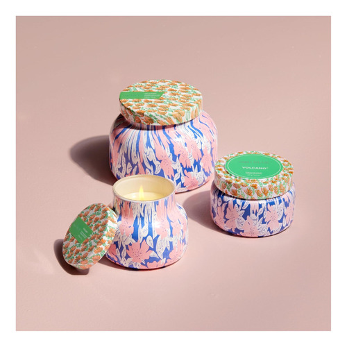 Velas Com Aroma Azul De Capri Pattern Play Glass Jar Velas E