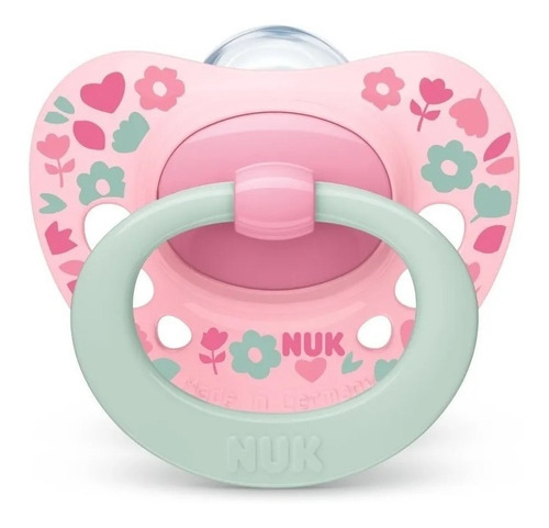 Imagen 1 de 1 de Chupete Nuk Signature Individual 6 A 18 Meses Color Rosa