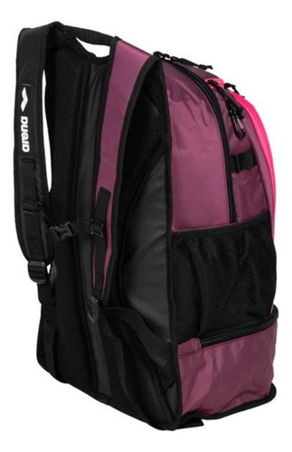 Arena Fastpack 3.0 mochila rosa y negra de natación de 40L