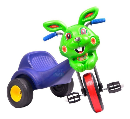 Triciclo Infantil A Pedal Chopper Conejo - Super Reforzado! Color Único