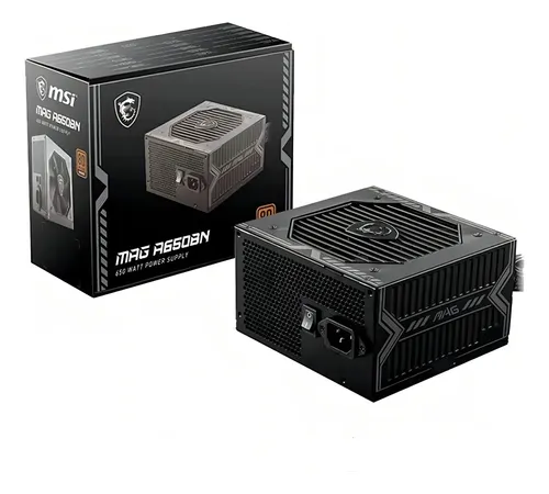 Fonte De Alimentação Msi Mag A650bn 650w 80 Plus Bronze Preto